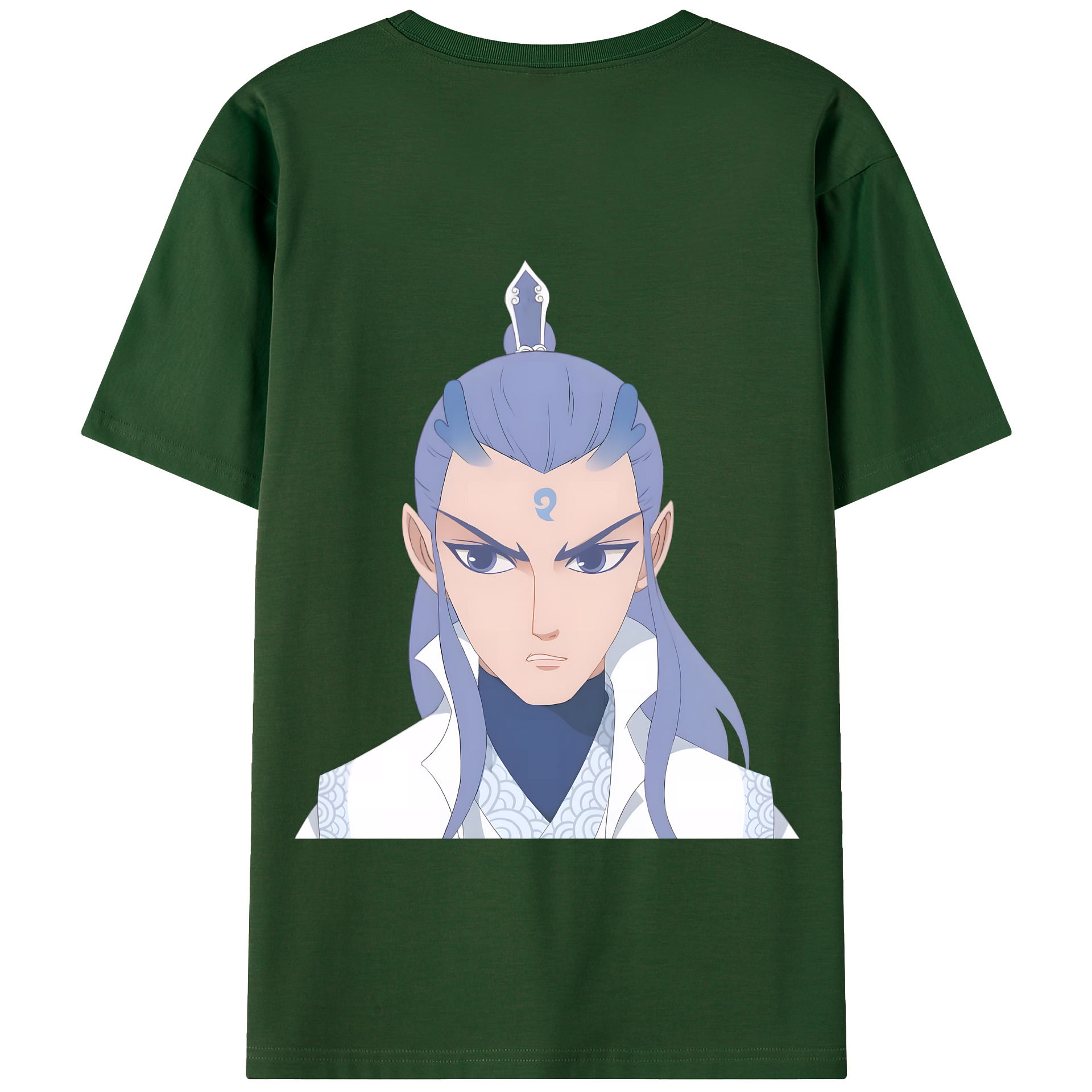 （画像用） Ne Zha 2 ナタ 魔童の大暴れ 綿100％半袖Tシャツ（背面プリント）
